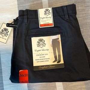 New with tags. Mens navy pants. Size 34x30